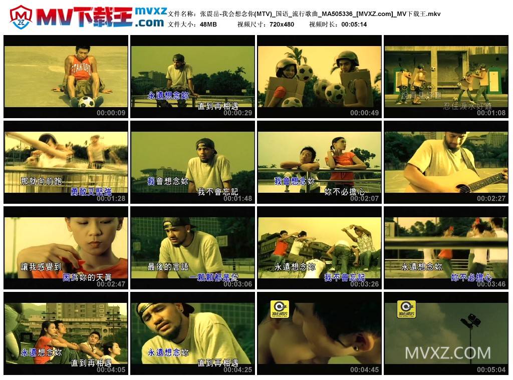 张震岳-我会想念你(MTV)_国语_流行歌曲_MA505336